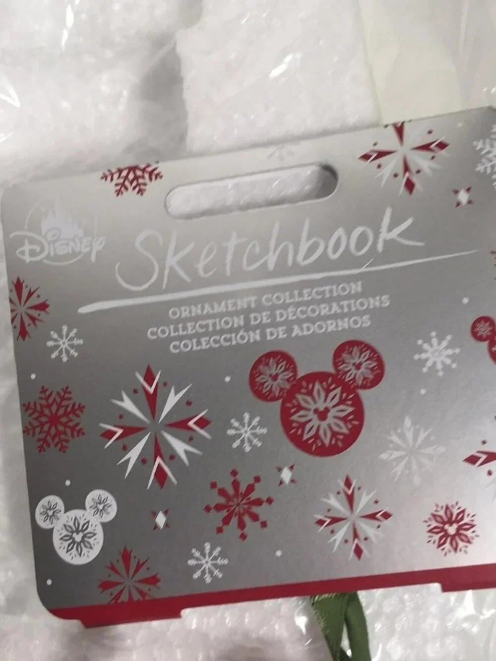 Mickey Mouse Christmas Holiday 2021 Sketchbook Disney Key Hanging Ornament